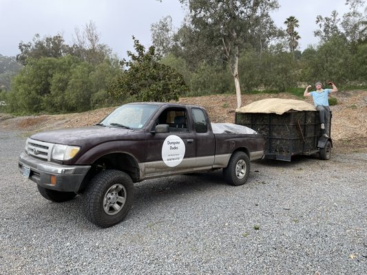 Hauled all sorts of things from this project - We hauled away yard debris and household junk on this project. Piece of cake! Hauled all sorts of things from this project - We hauled away yard debris and household junk on this project. Piece of cake!