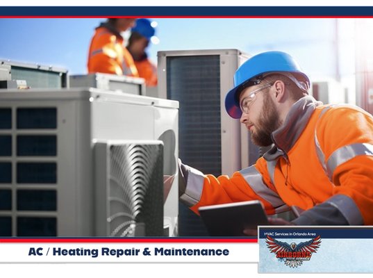 AC / Heating Repair & Maintenance - Trusted AC & Heating Repair Services for Orlando Homeowners
Living in the Orlando area means relying on a fully functional HVAC system for year-round comfort. The intense summer heat and occasional winter chills make a breakdown more than an inconvenience—it’s an emergency. When your climate control system fails, you need a team of experts you can trust for fast and effective AC & Heating Repair. For residents and businesses across Orlando, that team is Airborne Tech Service.
Your 24/7 Emergency AC & Heating Repair Experts
HVAC problems rarely happen at a convenient time. That’s why we offer emergency AC & Heating Repair services 24 hours a day, 7 days a week. Our team of highly skilled, certified, and experienced HVAC technicians is always on standby to provide fast, reliable, and permanent repair solutions for all makes and models of air conditioners, heat pumps, furnaces, and other climate control equipment. We are committed to getting your system—and your peace of mind—back on track as quickly as possible, which is why we offer same-day service to our valued Orlando community.
Our Comprehensive AC & Heating Repair Process
At Airborne Tech Service, we believe in doing the job right the first time. Our repair process is designed for accuracy, transparency, and your complete satisfaction.
Precise Diagnostic Testing: We don’t guess—we test. Using the latest diagnostic tools and technology, our technicians perform a thorough inspection to accurately identify the root cause of your HVAC problem, whether it’s a faulty compressor, a refrigerant leak, a clogged air filter, or an electrical issue.
Honest, Upfront Pricing: Before any work begins, we provide a detailed, easy-to-understand estimate that outlines the necessary repairs and associated costs. There are no hidden fees or surprise charges.
Quality Repairs & Replacement Parts: We use only high-quality replacement parts from trusted manufacturers to ensure the longevity and reliability of your AC & Heating Repair service. Our work is backed by a solid satisfaction guarantee, so you can be confident in the results.
More Than Just Repairs: Proactive HVAC Maintenance Plans
The best way to avoid a major AC & Heating Repair bill is through proactive maintenance. In addition to our repair services, we offer comprehensive, affordable HVAC maintenance plans designed to extend the life of your system, improve its energy efficiency, and prevent unexpected breakdowns. Our preventative maintenance includes:
Seasonal tune-ups and performance checks
Filter changes and cleaning of key components
Comprehensive safety and operational inspections
Priority scheduling and discounts on repairs
Catching minor issues early can save you from costly repairs and premature system replacement down the line.
Why People Choose Our Team
Local Orlando Experts: We know the specific climate challenges and HVAC needs of Central Florida homes.
Certified & Licensed Technicians: Our team is highly trained and certified to work on all HVAC systems.
Commitment to Customer Satisfaction: Your comfort and trust are our top priorities.
Transparent Communication: We explain the problem, the solution, and the cost in clear, simple terms.
Don’t Let an HVAC Breakdown Ruin Your Comfort – Call the Pros!
No matter the age or condition of your air conditioner or heater, the team at Airborne Tech Service has the skills, resources, and dedication to restore your comfort. If your HVAC system is on the fritz, don’t sweat it. AC / Heating Repair & Maintenance - Trusted AC & Heating Repair Services for Orlando Homeowners
Living in the Orlando area means relying on a fully functional HVAC system for year-round comfort. The intense summer heat and occasional winter chills make a breakdown more than an inconvenience—it’s an emergency. When your climate control system fails, you need a team of experts you can trust for fast and effective AC & Heating Repair. For residents and businesses across Orlando, that team is Airborne Tech Service.
Your 24/7 Emergency AC & Heating Repair Experts
HVAC problems rarely happen at a convenient time. That’s why we offer emergency AC & Heating Repair services 24 hours a day, 7 days a week. Our team of highly skilled, certified, and experienced HVAC technicians is always on standby to provide fast, reliable, and permanent repair solutions for all makes and models of air conditioners, heat pumps, furnaces, and other climate control equipment. We are committed to getting your system—and your peace of mind—back on track as quickly as possible, which is why we offer same-day service to our valued Orlando community.
Our Comprehensive AC & Heating Repair Process
At Airborne Tech Service, we believe in doing the job right the first time. Our repair process is designed for accuracy, transparency, and your complete satisfaction.
Precise Diagnostic Testing: We don’t guess—we test. Using the latest diagnostic tools and technology, our technicians perform a thorough inspection to accurately identify the root cause of your HVAC problem, whether it’s a faulty compressor, a refrigerant leak, a clogged air filter, or an electrical issue.
Honest, Upfront Pricing: Before any work begins, we provide a detailed, easy-to-understand estimate that outlines the necessary repairs and associated costs. There are no hidden fees or surprise charges.
Quality Repairs & Replacement Parts: We use only high-quality replacement parts from trusted manufacturers to ensure the longevity and reliability of your AC & Heating Repair service. Our work is backed by a solid satisfaction guarantee, so you can be confident in the results.
More Than Just Repairs: Proactive HVAC Maintenance Plans
The best way to avoid a major AC & Heating Repair bill is through proactive maintenance. In addition to our repair services, we offer comprehensive, affordable HVAC maintenance plans designed to extend the life of your system, improve its energy efficiency, and prevent unexpected breakdowns. Our preventative maintenance includes:
Seasonal tune-ups and performance checks
Filter changes and cleaning of key components
Comprehensive safety and operational inspections
Priority scheduling and discounts on repairs
Catching minor issues early can save you from costly repairs and premature system replacement down the line.
Why People Choose Our Team
Local Orlando Experts: We know the specific climate challenges and HVAC needs of Central Florida homes.
Certified & Licensed Technicians: Our team is highly trained and certified to work on all HVAC systems.
Commitment to Customer Satisfaction: Your comfort and trust are our top priorities.
Transparent Communication: We explain the problem, the solution, and the cost in clear, simple terms.
Don’t Let an HVAC Breakdown Ruin Your Comfort – Call the Pros!
No matter the age or condition of your air conditioner or heater, the team at Airborne Tech Service has the skills, resources, and dedication to restore your comfort. If your HVAC system is on the fritz, don’t sweat it.
