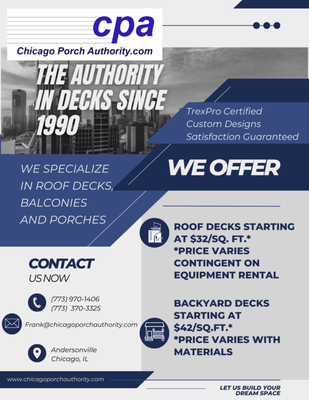 It is Deck Season! - We offer free consultations....what will be your deck vibe this year?