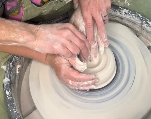 Date Night Pottery Class - Looking for a creative night out? Our Wheel Throwing Date Night is the perfect mix of romance and fun. You and your partner will learn the fundamentals of the pottery wheel while creating unique pieces side by side. Expect clay-covered hands, lots of laughs, and a one-of-a-kind memory you’ll take home. Date Night Pottery Class - Looking for a creative night out? Our Wheel Throwing Date Night is the perfect mix of romance and fun. You and your partner will learn the fundamentals of the pottery wheel while creating unique pieces side by side. Expect clay-covered hands, lots of laughs, and a one-of-a-kind memory you’ll take home.