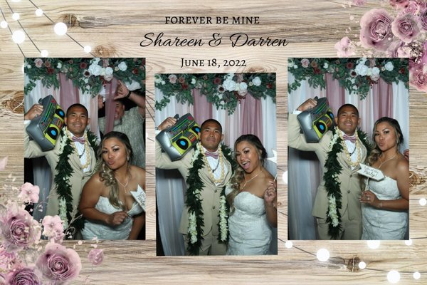 Wedding Photo Booth - Booked for a wedding. I custom made the groom and brides template to fit the theme of their wedding. Everything came out great. Guest were extremely satisfied with the service and quality of the photos. Wedding Photo Booth - Booked for a wedding. I custom made the groom and brides template to fit the theme of their wedding. Everything came out great. Guest were extremely satisfied with the service and quality of the photos.