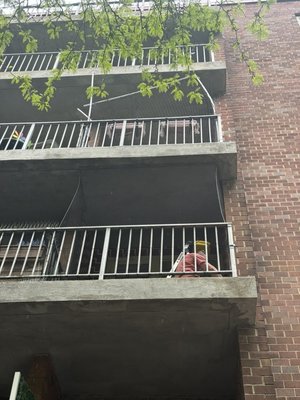 Bird netting installation - Installed bird netting and spikes for one of our customers.
Cleaned droppings. Bird netting installation - Installed bird netting and spikes for one of our customers.
Cleaned droppings.