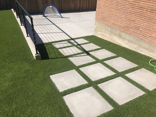 Synthetic Turf Project - Full Backyard Remodel