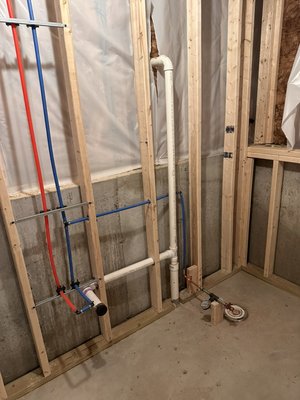 Bathroom remodel - Bathroom makeover taking shape! The rough was done and inspected with no issues and a customer is close to a brand new bathroom
