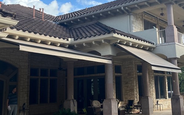 Motorized Retractable Awnings  - Awnings can be a sleek and quick way to make shade. Motorized Retractable Awnings  - Awnings can be a sleek and quick way to make shade.
