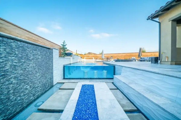Custom Spa, Pool, and Fire Pit - Pool, Spa, Firepit