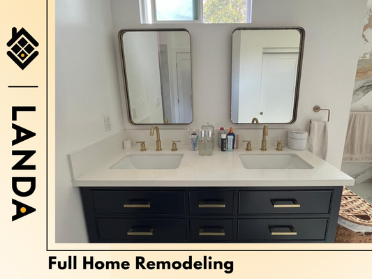 Full Home Remodeling - We gave this condo a complete interior by refreshing the bathroom, installing new flooring, and adding a sleek pocket door upstairs for a clean, modern look. We also refinished the exterior fence to complement the updated interior, creating a cohesive and polished finish inside and out.