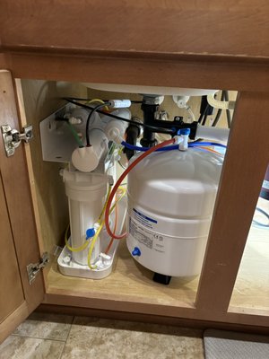 Reverse Osmosis Systems - Reverse Osmosis filters down to the virus level! In this day and age that has become of utmost importance. We believe every house in Arizona should have one. Reverse Osmosis is so pure it does lack minerals but it’s an easy fix by adding on an alkaline filter. When you do this you have now created your own natural alkaline water that is deeply hydrating. These units produce 50-75 gallons a day! You essentially have your own small water treatment facility right under your sink. Connect to the fridge when possible and now you have purified ice cubes! Use this water for drinking, coffee, tea and cooking and for your animals! Reverse Osmosis Systems - Reverse Osmosis filters down to the virus level! In this day and age that has become of utmost importance. We believe every house in Arizona should have one. Reverse Osmosis is so pure it does lack minerals but it’s an easy fix by adding on an alkaline filter. When you do this you have now created your own natural alkaline water that is deeply hydrating. These units produce 50-75 gallons a day! You essentially have your own small water treatment facility right under your sink. Connect to the fridge when possible and now you have purified ice cubes! Use this water for drinking, coffee, tea and cooking and for your animals!