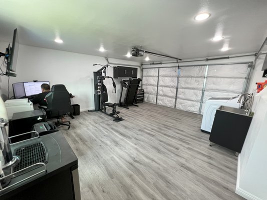 Garage Remodeling in La Puente, CA - This completed garage remodel in La Puente, CA, is the perfect blend of functionality and style, featuring a dedicated laundry area and a spacious work station. The laundry space is equipped with modern appliances, custom cabinetry, and efficient storage, making laundry day easier than ever. The work station is designed with ample counter space, built-in storage, and task lighting, ideal for home projects or a creative workspace. This remodel maximizes the garage’s potential, turning it into a practical and organized hub for daily tasks and hobbies. Garage Remodeling in La Puente, CA - This completed garage remodel in La Puente, CA, is the perfect blend of functionality and style, featuring a dedicated laundry area and a spacious work station. The laundry space is equipped with modern appliances, custom cabinetry, and efficient storage, making laundry day easier than ever. The work station is designed with ample counter space, built-in storage, and task lighting, ideal for home projects or a creative workspace. This remodel maximizes the garage’s potential, turning it into a practical and organized hub for daily tasks and hobbies.