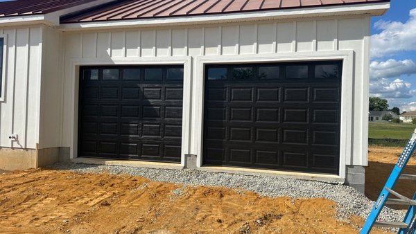 New Doors on a New Build - The installed a pair of black doors on a new home. New Doors on a New Build - The installed a pair of black doors on a new home.