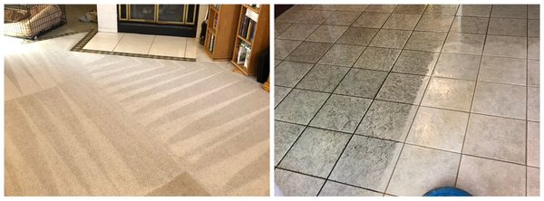 Carpet cleaning, tile and grout cleaning - You can see the difference! Carpet cleaning, tile and grout cleaning - You can see the difference!