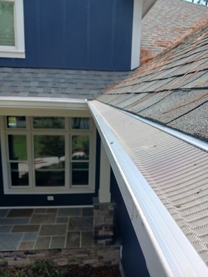 Under the Shingle Certified Micromesh Protection Application - Let us know you found us on Yelp! Some of our competitors claim under the shingle installations "might" void your roof warranty. This is totally false and I have written proof from 4 major shingle manufacturers. Just ask me about it when I come to visit. Hope to see you soon! Under the Shingle Certified Micromesh Protection Application - Let us know you found us on Yelp! Some of our competitors claim under the shingle installations "might" void your roof warranty. This is totally false and I have written proof from 4 major shingle manufacturers. Just ask me about it when I come to visit. Hope to see you soon!