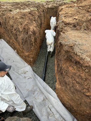 Drain System Replacement - Los Banos, CA - Our client hired us as he had septic issues in his home. Drain system collapsed so we completely replaced his drain system & sump pump.