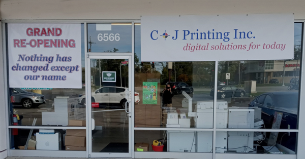 Banners, Posters Yard signs at C+J Printing - We have a new name, fresh new coat of paint, but still with the same great service and same fair prices
