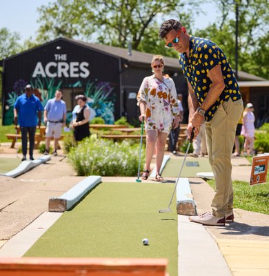 Corporate Events - We are a terrific destination for a group to unplug from work and have fun with a round of mini golf, great food, cold drinks, or some swings on the golf driving range. Corporate Events - We are a terrific destination for a group to unplug from work and have fun with a round of mini golf, great food, cold drinks, or some swings on the golf driving range.