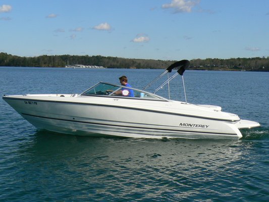 21- Foot Monterey Bowrider - Our 21-foot Monterey v-hull fiber-glass body bowrider is the ideal runabout boat for a small group or family to lay back, cruise, and explore what Lake Lanier has to offer. With plenty of power, the 175-200 hp boat is well suited for simply taking a leisurely ride to breathe in the sunshine and stopping by some of the best lakeside restaurants the south has to offer!
Availability
2- Hour (Walk-up Only)
4- Hour (Half Day)
8- Hour (Full Day)
Multi-day Upon Request 21- Foot Monterey Bowrider - Our 21-foot Monterey v-hull fiber-glass body bowrider is the ideal runabout boat for a small group or family to lay back, cruise, and explore what Lake Lanier has to offer. With plenty of power, the 175-200 hp boat is well suited for simply taking a leisurely ride to breathe in the sunshine and stopping by some of the best lakeside restaurants the south has to offer!
Availability
2- Hour (Walk-up Only)
4- Hour (Half Day)
8- Hour (Full Day)
Multi-day Upon Request