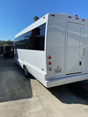 Tiffany Party Bus - Check out our Tiffany Party Bus that fits up to 22 people, everything is touch screen, interior lighting with any colors, laser lights, roof lighting! Plenty of space for your drinks and to have a good time. Call us today to book - limited availability. Tiffany Party Bus - Check out our Tiffany Party Bus that fits up to 22 people, everything is touch screen, interior lighting with any colors, laser lights, roof lighting! Plenty of space for your drinks and to have a good time. Call us today to book - limited availability.