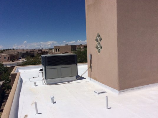 30 year Silicone roof coating - The Roof was leaking so we gave it 30 years of new life 30 year Silicone roof coating - The Roof was leaking so we gave it 30 years of new life