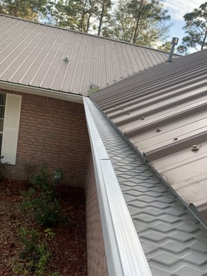Gutter cleaning and Hydro sheild installation - This customer called us to remove his old plastic gutter covers and clean out the gutter system. We mutually decided hydro sheild was this customers best choice due to the amount of small debris and pine straw found in his existing gutters. If you’re tired of cleaning your gutters, call us today for your estimate! Gutter cleaning and Hydro sheild installation - This customer called us to remove his old plastic gutter covers and clean out the gutter system. We mutually decided hydro sheild was this customers best choice due to the amount of small debris and pine straw found in his existing gutters. If you’re tired of cleaning your gutters, call us today for your estimate!