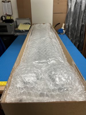 Network equipment shipment - Custom shipment of network equipment from California to Minnesota.   Combination of double corrugated boxes with wood skid to reduce weight and size.