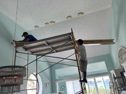 Ceiling Beam manufactured/ installation and shiplap ceiling installation. 10/2023 - Customer requested we make a 16 foot ceiling beam to be special made and installed! Fun project! Came out great! Shiplap ceiling to follow!! Ceiling Beam manufactured/ installation and shiplap ceiling installation. 10/2023 - Customer requested we make a 16 foot ceiling beam to be special made and installed! Fun project! Came out great! Shiplap ceiling to follow!!