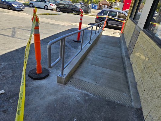 ADA-compliant at Pico LA - We installed a new ADA-compliant handicap access in front of the building. ADA-compliant at Pico LA - We installed a new ADA-compliant handicap access in front of the building.