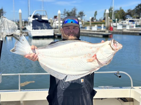 Halibut & Striped Bass Fishing - We start halibut and Striped Bass fishing March 1, and it is one of our favourite times of year. the the majority of our halibut and striped bass fishing is done inside the bay, with calm waters and a lot of action. we troll and drift live bait, and our boat takes only 6 people on a trip so that the crew can give you more attention and more opportunity to catch fish! this is a great trip for kids or people who that want to get into fishing Halibut & Striped Bass Fishing - We start halibut and Striped Bass fishing March 1, and it is one of our favourite times of year. the the majority of our halibut and striped bass fishing is done inside the bay, with calm waters and a lot of action. we troll and drift live bait, and our boat takes only 6 people on a trip so that the crew can give you more attention and more opportunity to catch fish! this is a great trip for kids or people who that want to get into fishing