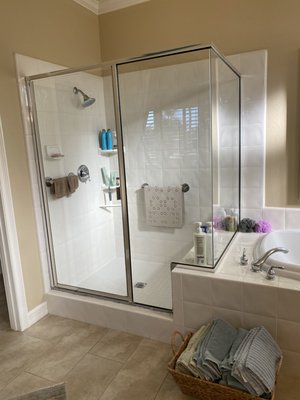 Scripps Ranch shower upgrade - A return customer and now great friends wanted to upgrade their master bathroom Scripps Ranch shower upgrade - A return customer and now great friends wanted to upgrade their master bathroom