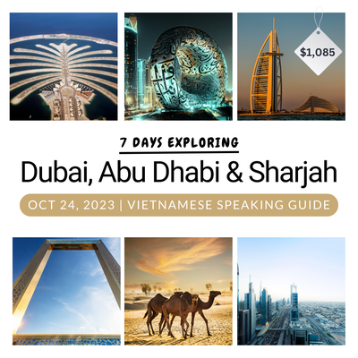DUBAI, ABU DHABI & SHAJAH 7 DAYS TOUR - This fantastic 7-day UAE tour, including all major attractions and comfortable accommodation, is available for just $1,085 (*Flight Excluded). Don't miss this chance to experience the best of Dubai, Abu Dhabi, and Sharjah at an unbeatable price! DUBAI, ABU DHABI & SHAJAH 7 DAYS TOUR - This fantastic 7-day UAE tour, including all major attractions and comfortable accommodation, is available for just $1,085 (*Flight Excluded). Don't miss this chance to experience the best of Dubai, Abu Dhabi, and Sharjah at an unbeatable price!
