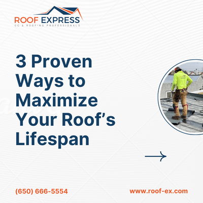 how we protect your investment: - Maximize Your Roof’s Lifespan with these expert tips from Roof Express!
From seasonal inspections to high quality materials, small steps today can save you from costly repairs tomorrow. ✅

📌 Here’s how we protect your investment:
1️⃣ Inspect before storms catch issues early.
2️⃣ Keep your roof clear prevent water damage.
3️⃣ Invest in durable materials long term security.

💬 Like if you learned something new, and follow us for more pro roofing tips.

📞 (650) 666-5554 | 🌐 www.roof-ex.com