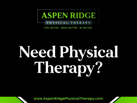 Davis County's Most Sought After Physical Therapy Clinic - Aspen Ridge Physical Therapy is Davis County’s most sought after outpatient physical therapy clinic. We’ve been treating patients for over 30 years, with the mission to help every patient Feel Better, Move Better, and Be Better!

We strongly believe that every patient deserves one-on-one treatment, manual hands-on therapy, customized exercises plans, and personal care. We treat patients of all ages with a range of conditions and injuries, including: orthopedics / joint pain, sports injuries, back and neck pain, workers comp injuries, total joint rehab, pre & post surgery rehab, etc.

We are conveniently located right off I-15 at the Tanner Clinic, and accept most insurance plans. We are a little biased, but we feel that we have the best staff and therapists ever, and our clinic is clean, modern, uplifting, and fun! Our patients have repeatedly commented how they not only feel better and get better, but love coming to their therapy sessions.

We look forward to helping you Feel Better, Move Better, and Be Better!