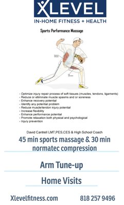 In home Arm Tune-Up - Arm tune up benefits: Boost circulation, reduce tension & speed up recovery w/ targeted therapeutic sports massage & normatec arm compression. Perfect for relieving soreness, improving mobility & enhancing performance. In home Arm Tune-Up - Arm tune up benefits: Boost circulation, reduce tension & speed up recovery w/ targeted therapeutic sports massage & normatec arm compression. Perfect for relieving soreness, improving mobility & enhancing performance.