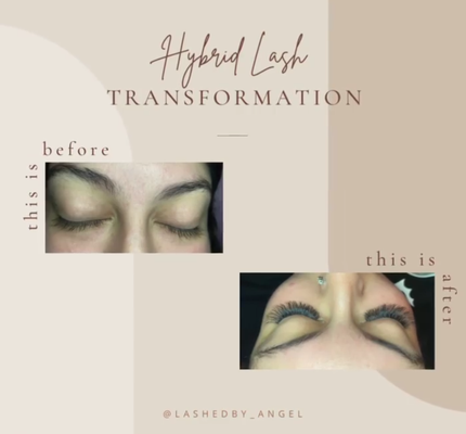 Hybrid Lashes - Hybrid Lashes are a textured more natural but still a glam look! Book your Free Consultation today on what style is best for you! Hybrid Lashes - Hybrid Lashes are a textured more natural but still a glam look! Book your Free Consultation today on what style is best for you!