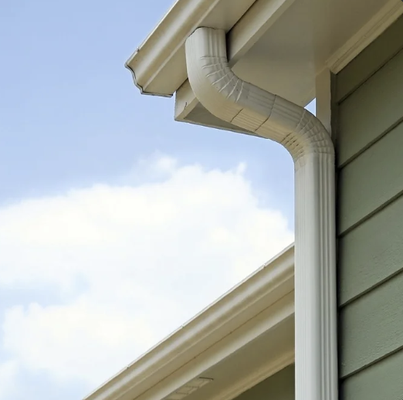 Downspout maintenance - Fixing or replacing damaged or clogged downspouts to ensure proper drainage of rainwater away from the buildings foundation. Downspout maintenance - Fixing or replacing damaged or clogged downspouts to ensure proper drainage of rainwater away from the buildings foundation.