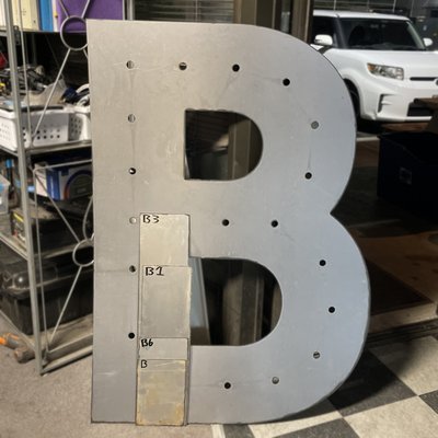 48" Tall Marquee Letters - One of our customers needed some custom Marquee letters for his wife's baby shower. with 4 days' notice, Arc Made Fabrication, Designed the CAD and CAM files, sourced the material, cut out the letters, welded everything together, and wired all of the lights. 48" Tall Marquee Letters - One of our customers needed some custom Marquee letters for his wife's baby shower. with 4 days' notice, Arc Made Fabrication, Designed the CAD and CAM files, sourced the material, cut out the letters, welded everything together, and wired all of the lights.