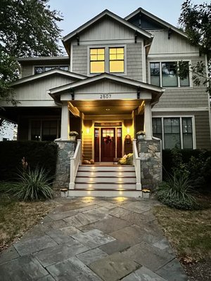 Exterior Home Remodel - Elevate Your Home's Aesthetics with Our Comprehensive Exterior Remodeling Project
Experience the ultimate transformation of your home's exterior with our all-encompassing remodel project. We are dedicated to enhancing the aesthetics, functionality, and overall appeal of your home, turning your dream into a stunning reality.
Our meticulous process includes:
Siding Replacement: We'll start by replacing your home's siding, giving it a fresh and modern look while also improving its durability and energy efficiency.
Exterior Trim and Decorative Bracket Replacement: We'll renew all exterior trim and decorative brackets, ensuring a cohesive and polished appearance that complements your new siding.
Front Door Refinishing: Your front door is more than an entry point; it's a statement piece. We'll sand, stain, and seal your front door to rejuvenate its beauty and provide lasting protection.
Front Porch Remodel: Our team will transform your front porch, sanding the exquisite ipe wood, replacing the bead board ceiling, and introducing a new set of steps and railing. To illuminate your path, we'll also incorporate low voltage step lighting for added safety and charm.
Rear Deck and Steps Reconstruction: A full rebuild of your rear deck and steps will give your outdoor space a brand new lease on life, providing a comfortable and inviting area for relaxation and entertainment.
With our commitment to quality, attention to detail, and expertise in home remodeling, we'll elevate your home's curb appeal and outdoor living experience. Trust us to make your dream home a reality. Contact us today to discuss your project and bring your vision to life. Exterior Home Remodel - Elevate Your Home's Aesthetics with Our Comprehensive Exterior Remodeling Project
Experience the ultimate transformation of your home's exterior with our all-encompassing remodel project. We are dedicated to enhancing the aesthetics, functionality, and overall appeal of your home, turning your dream into a stunning reality.
Our meticulous process includes:
Siding Replacement: We'll start by replacing your home's siding, giving it a fresh and modern look while also improving its durability and energy efficiency.
Exterior Trim and Decorative Bracket Replacement: We'll renew all exterior trim and decorative brackets, ensuring a cohesive and polished appearance that complements your new siding.
Front Door Refinishing: Your front door is more than an entry point; it's a statement piece. We'll sand, stain, and seal your front door to rejuvenate its beauty and provide lasting protection.
Front Porch Remodel: Our team will transform your front porch, sanding the exquisite ipe wood, replacing the bead board ceiling, and introducing a new set of steps and railing. To illuminate your path, we'll also incorporate low voltage step lighting for added safety and charm.
Rear Deck and Steps Reconstruction: A full rebuild of your rear deck and steps will give your outdoor space a brand new lease on life, providing a comfortable and inviting area for relaxation and entertainment.
With our commitment to quality, attention to detail, and expertise in home remodeling, we'll elevate your home's curb appeal and outdoor living experience. Trust us to make your dream home a reality. Contact us today to discuss your project and bring your vision to life.