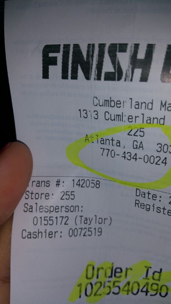 finish line in columbiana mall